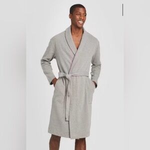 Goodfellow & Co™ Men’s Grey French Terry Robe - Size S/M